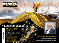 Het bestuur van N-VA Dilsen-Stokkem heet jullie van harte welkom op de nieuwjaarsreceptie in zaal De Zavel te Lanklaar op zaterdag 25 januari 2019 vanaf 19.00 uur!   We maken er samen een gezellige avond van en de huidige politieke crisis zal zeker onderw